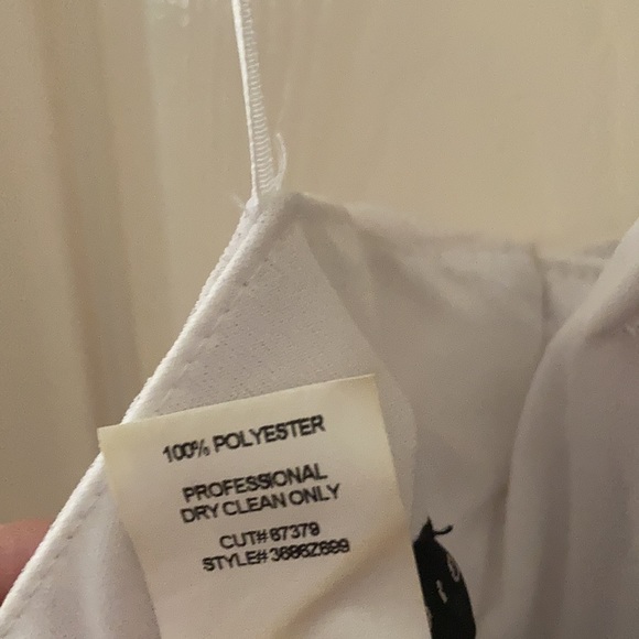 City Studio Full Length Strapless Formal Prom Dress Size 1 Gown White Black EUC - Picture 8 of 10